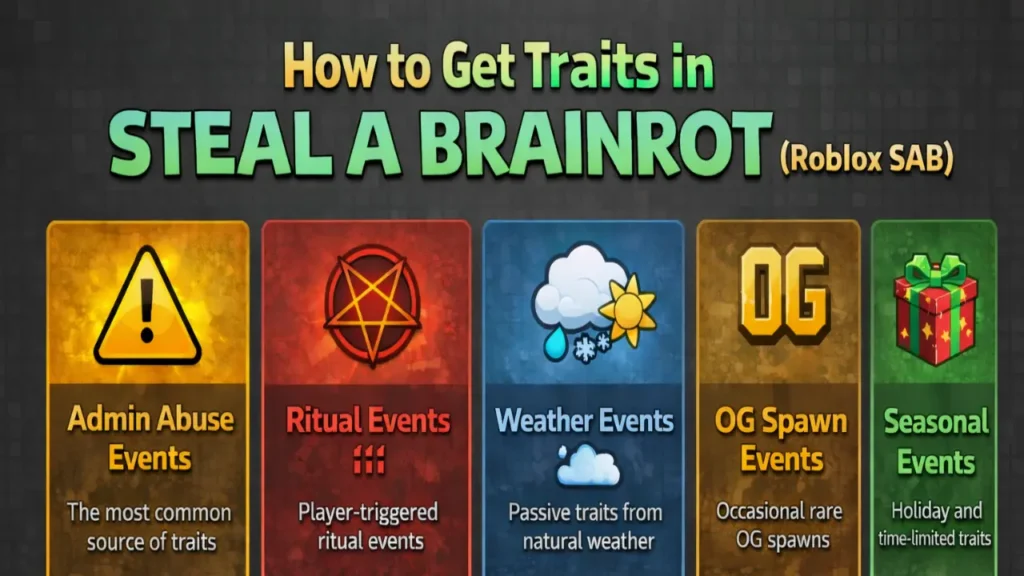 How to Get Traits in Steal a Brainrot