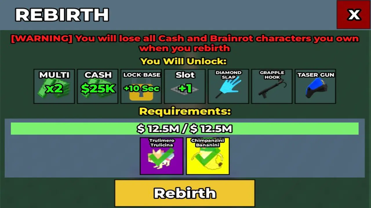 Rebirth 3 Steal a Brainrot