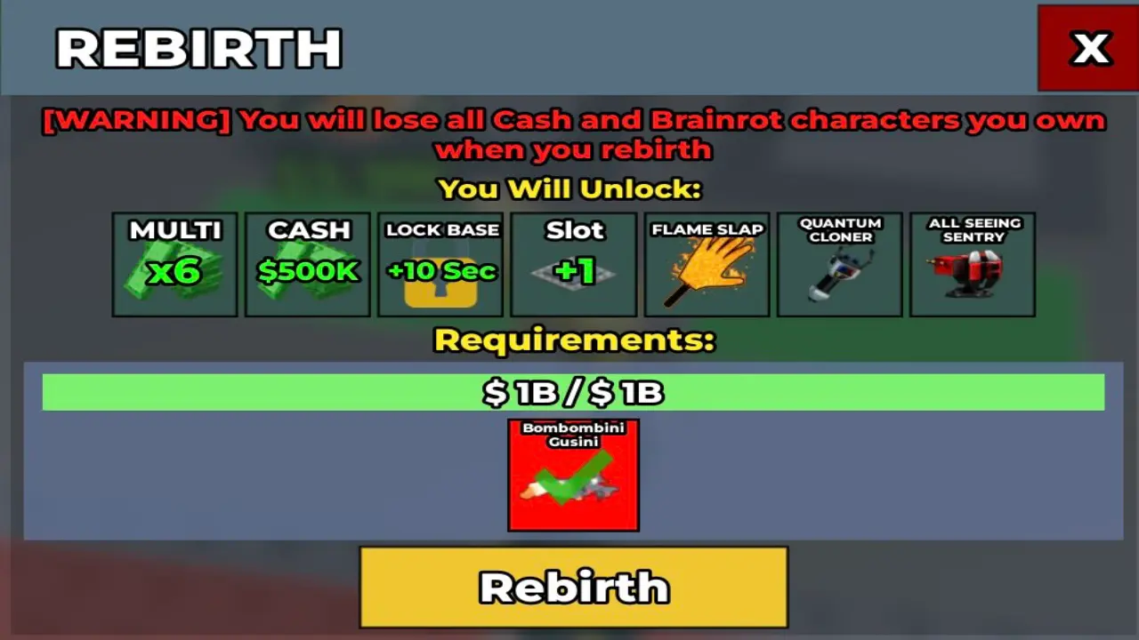 Rebirth 7 Steal a Brainrot