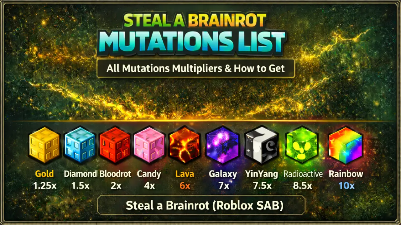 Steal a Brainrot Mutations List