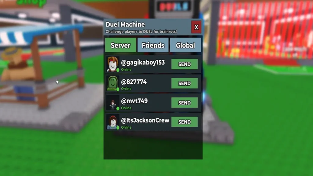 SAB Duels Machine UI