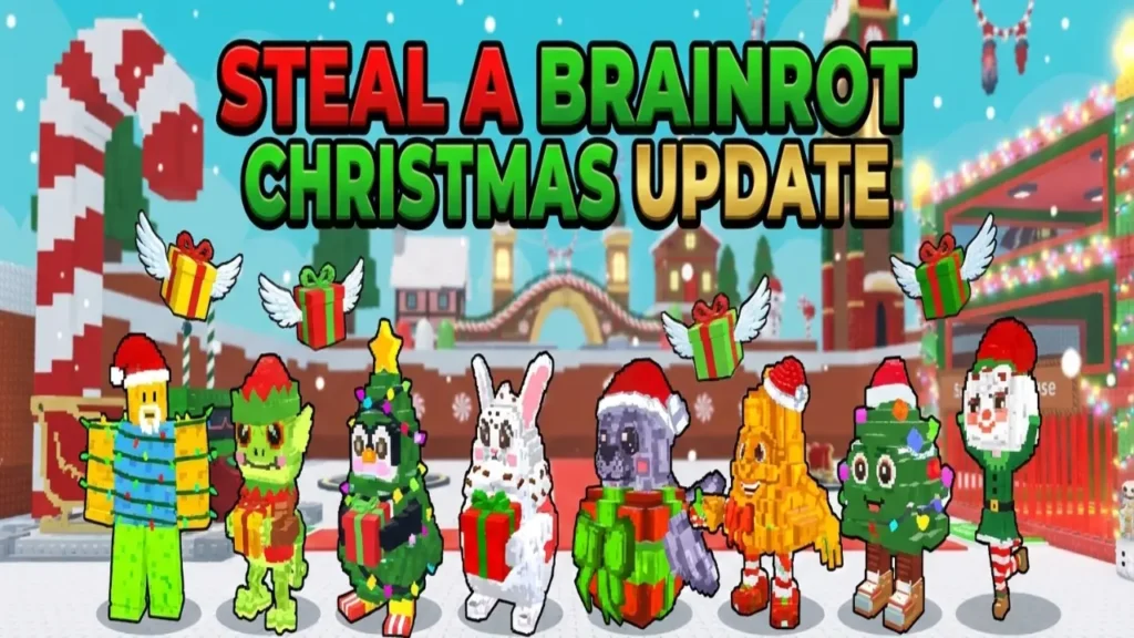 Steal a Brainrot Christmas Update Banner