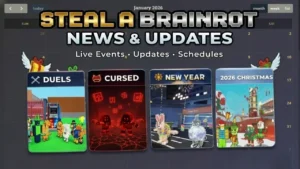 Steal a Brainrot News and Updates Calendar page